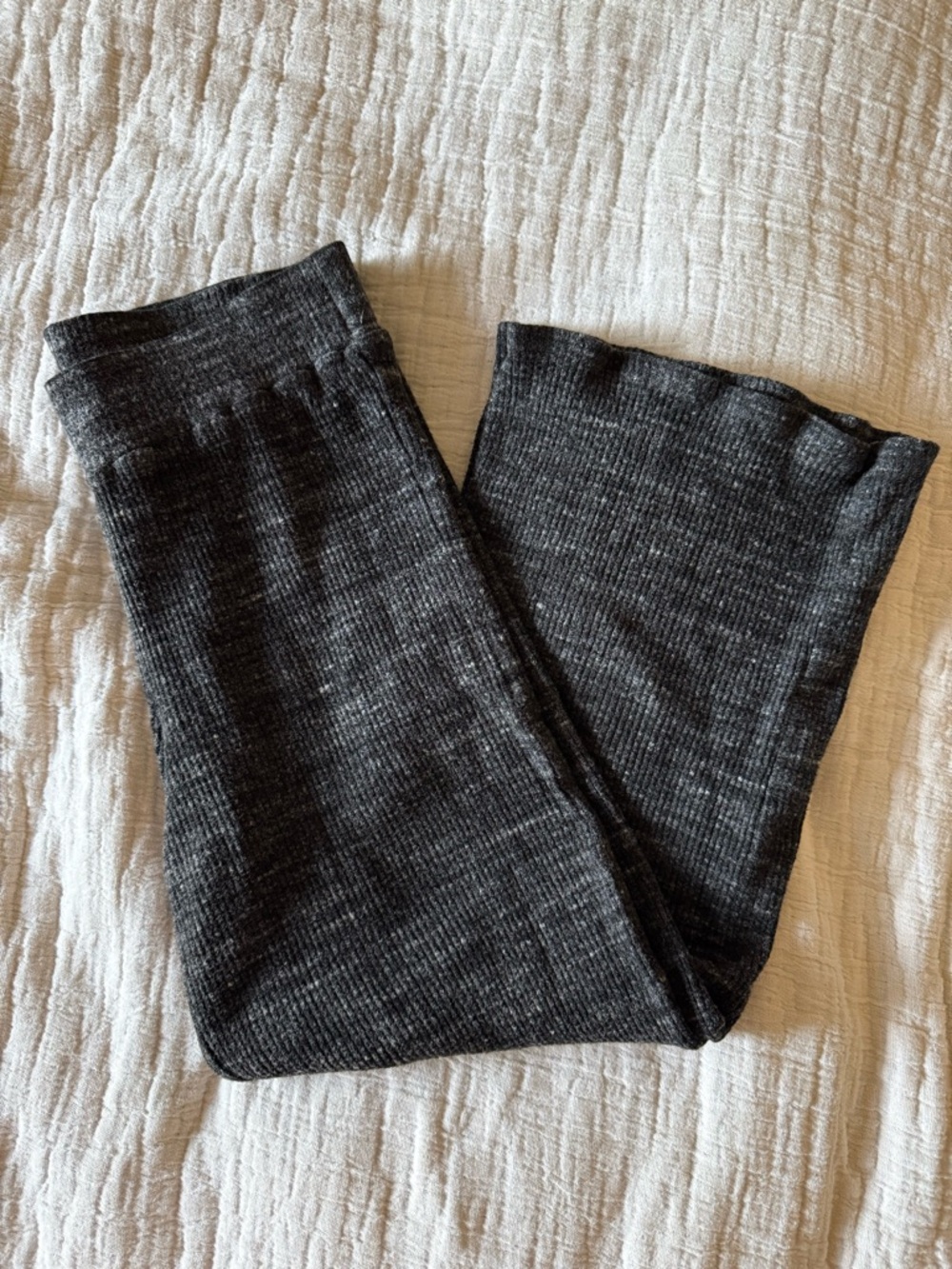 Dolan Ribbed Knit pants - Charcoal Gray